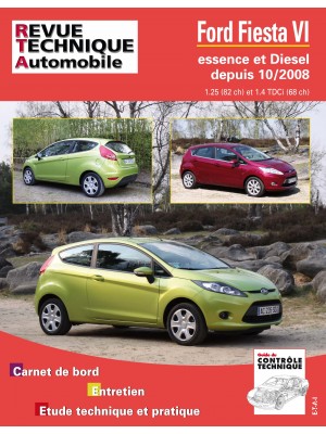 RTAB742 FORD FIESTA VI depuis 07/2008 ess 1.2 & 1.4/1.8 TDCi