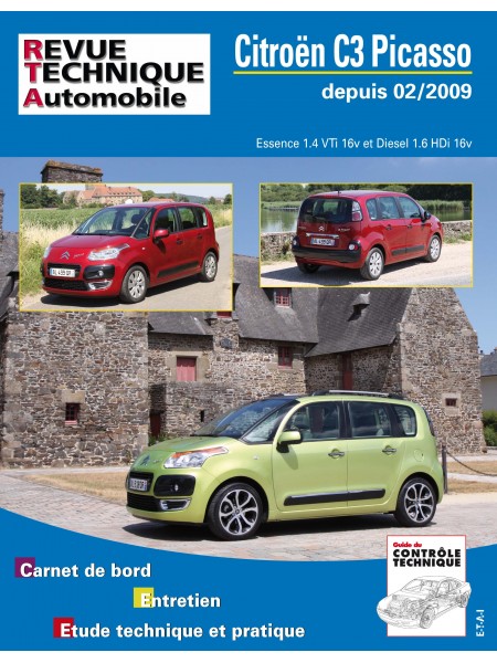 RTAB745 CITROEN C3 PICASSO DEPUIS 02/2009 1.4 VTI 16V ET 1.6 HDI 16 V