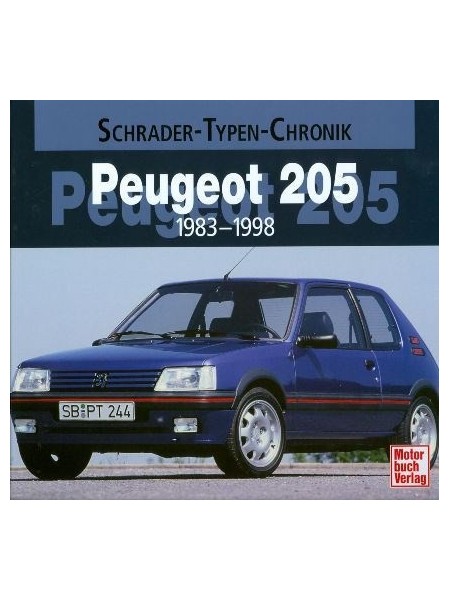 PEUGEOT 205 1983-1998 SCHRADER TYPEN CHRONIK