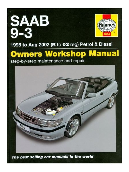 SAAB 9-3 PETROL & DIESEL 98-MAY02 - OWNERS WORKSHOP MANUAL