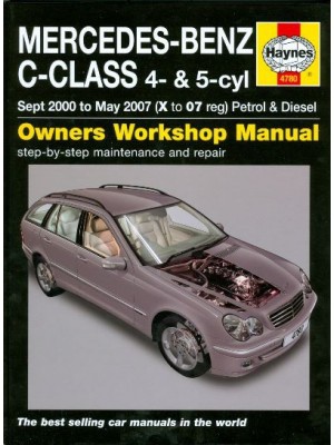 MERCEDES CLASS C 2000-07 4 & 5 CYL PETROL & DIESEL OWNERS WORKSHOP ..
