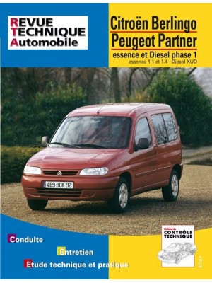 RTA602 PEUGEOT PARTNER / CITROEN BERLINGO ESS 1.1, 1.4 ET DIESEL XUD