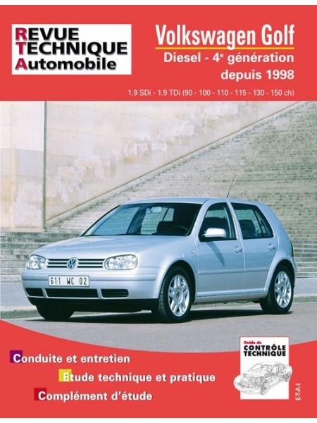 RTA622 VOLKSWAGEN GOLF IV DIESEL SDI-TDI 90 ET 110 CH 1998-2003