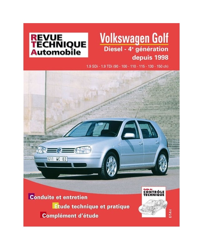 RTA622 VOLKSWAGEN GOLF IV DIESEL SDI-TDI 90 ET 110 CH 1998-2003 ...