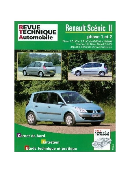 RTA679 RENAULT SCENIC II phase 1-2 - 1.5 ,1.9 et 2.0 dCi + 1.6i 16s -  Livres/Cahiers/Manuels Techniques