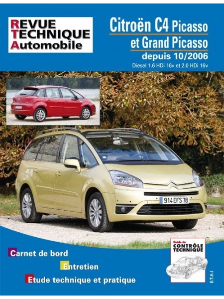 RTAB723 C4 PICASSO DEPUIS 10/06 DIESEL 1.6HDI 2.0HDI 16V.