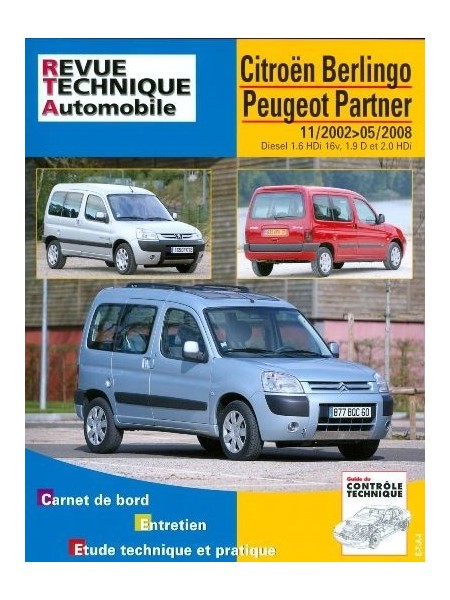RTA111 CITROEN BERLINGO PEUGEOT PARTNER 11/02 A 05/08