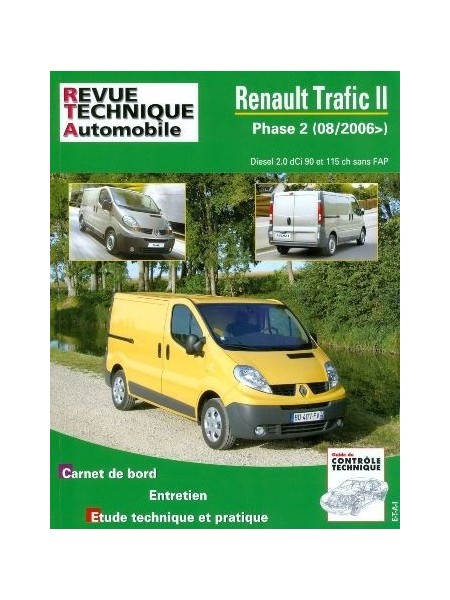 RTAB755 RENAULT TRAFIC II 2.0 DCI (90 et 115) depuis 08/2006