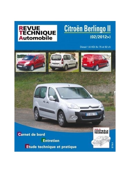 RTAB778 CITROEN BERLINGO II 1.6 HDI 75ch et 92ch 8v Turbo