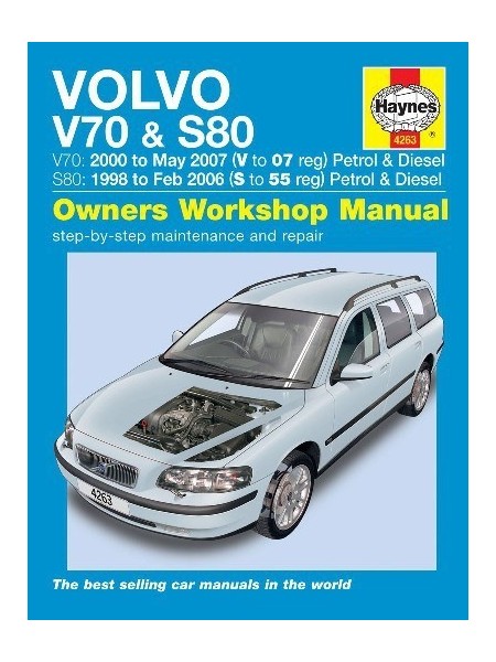 VOLVO V70/S80 PETROL & DIESEL 1998-07 - OWNERS WORKSHOP MANUAL