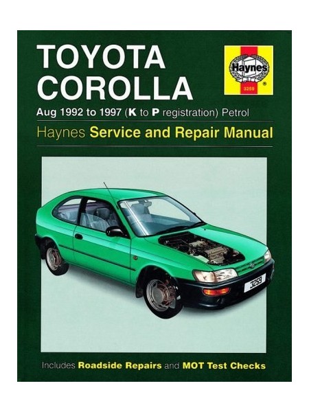 TOYOTA COROLLA PETROL 1992-97 - OWNERS WORKSHOP MANUAL