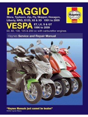 PIAGGIO - VESPA SCOOTERS - HAYNES SERVICE & REPAIR MANUAL