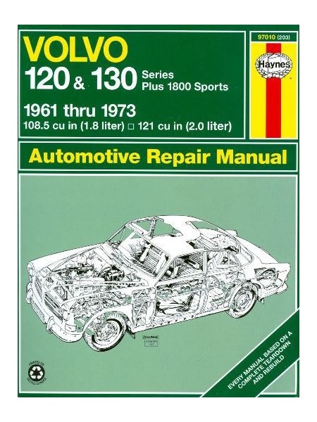 VOLVO 120 &130 SERIES PLUS 1800 SPORTS 61-73 AUTOMOTIVE REPAIR MANUAL