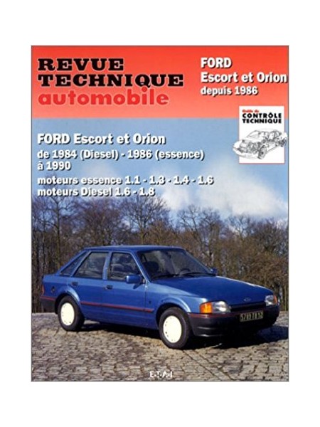 RTA736 FORD ESCORT ET ORION 1984-90