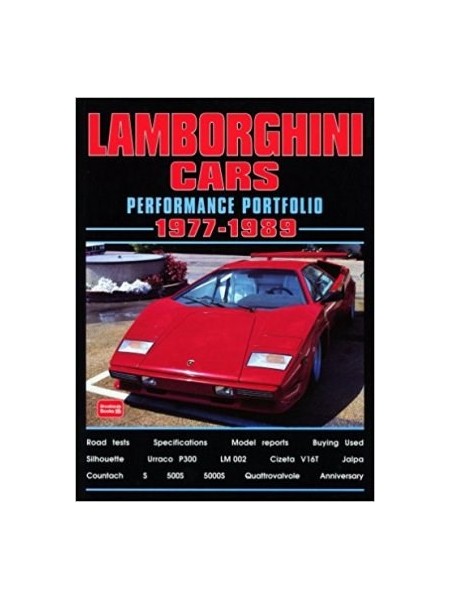 LAMBORGHINI CARS - PERFORMANCE PORTFOLIO 1977-89 - Livre