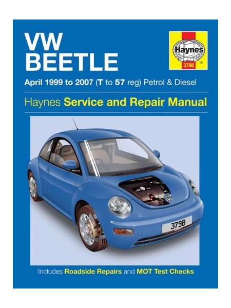 VW BEETLE 04/99-2007 PETROL & DIESEL HAYNES SERVICE AND REPAIR MANUAL