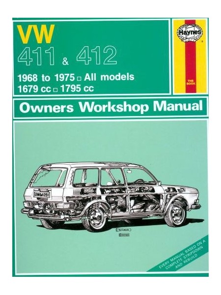 VW 411 & 412 1968-75 OWNERS WORKSHOP MANUAL OP