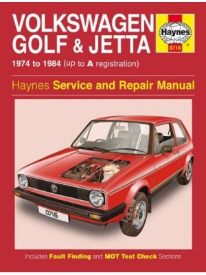 VW GOLF I & JETTA PETROL 1.1 & 1.4 1974-84 - OWNERS WORKSHOP MANUAL