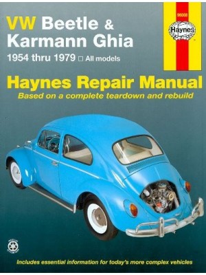 VW BEETLE KARMANN GHIA 1954-79 - HAYNES REPAIR MANUAL