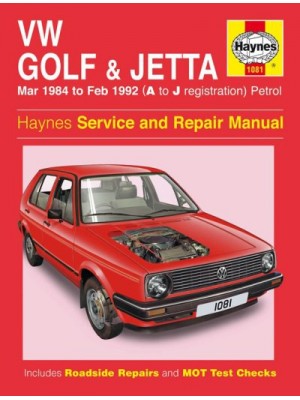 VW GOLF II & JETTA PETROL 1984-92 - OWNERS WORKSHOP MANUAL