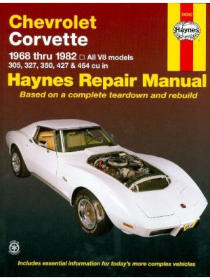 CHEVROLET CORVETTE 1968-82 ALL V8 MODELS - HAYNES REPAIR MANUAL