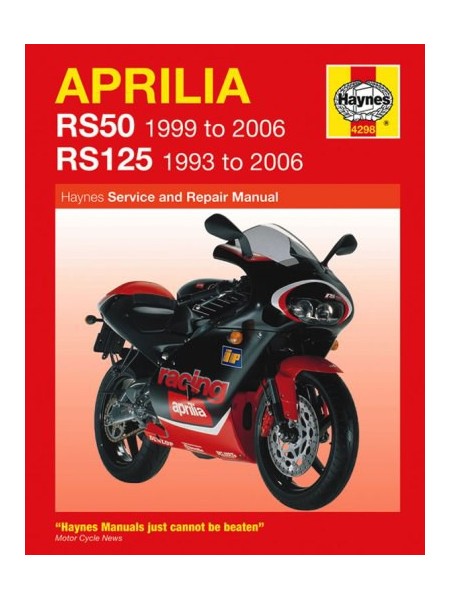 APRILIA RS50 1999-06 & RS125 1993-06 - OWNERS WORKSHOP MANUAL