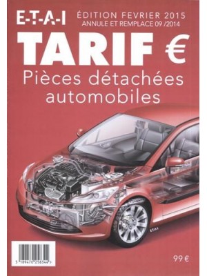 TARIF DES PIECES DETACHEES / DERNIERE EDITION