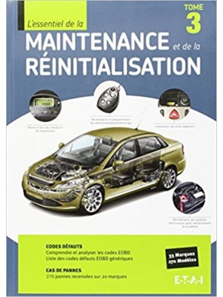 MAINTENANCE ET REINITIALISATION TOME 3