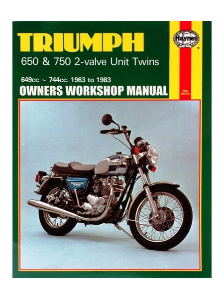 TRIUMPH 650 & 750 2VALVE UNIT TWINS 1963-83 - SERVICE & REPAIR MANUAL