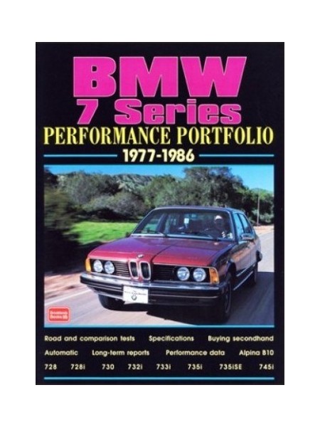 BMW 7 SERIES PERFORMANCE PORTFOLIO 1977-1986