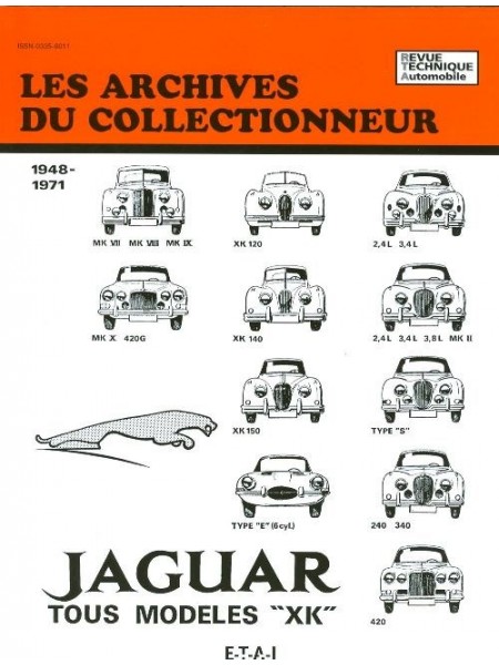 ARC03 JAGUAR TOUS MODELES XK MK TYPE 1948-71