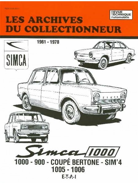 1000 Rallye Revue Technique Simca Talbot 