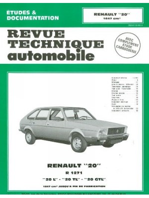 RTA362 RENAULT 20L, TL, GTL 1976-82