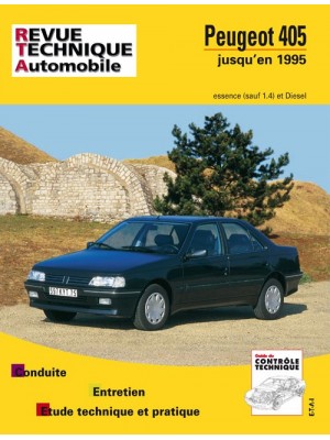 RTA726 PEUGEOT 405 ESS SAUF 1.4 & DIESEL