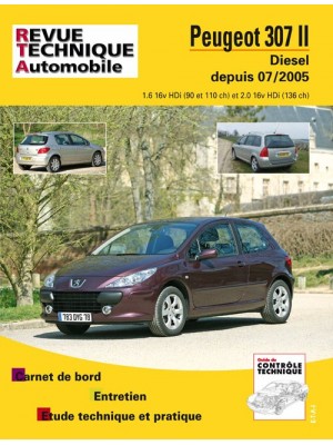 RTAB707 PEUGEOT 307 II 1.6 ET 2.0 HDI DEPUIS 06/2005