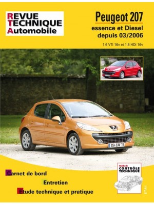 RTAB711 PEUGEOT 207 ESSENCE 1.6 16V ET DIESEL 1.6 HDI DEPUIS 03/06