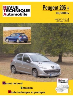 RTAB735 PEUGEOT 206 + ESSENCE ET 1.4 HDI DU 03/2009