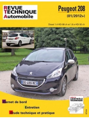 RTAB787 PEUGEOT 208 2012-13 1.4 HDI / 1.6 HDI