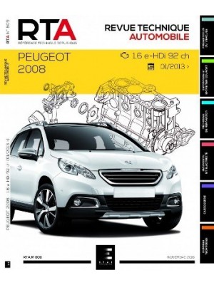 RTA809 PEUGEOT 2008 1.6 e-HDi 92 ch DEPUIS 01/2013