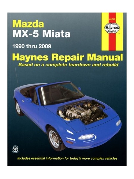 MAZDA MX5 MIATA  1990-2009 - HAYNES REPAIR MANUAL