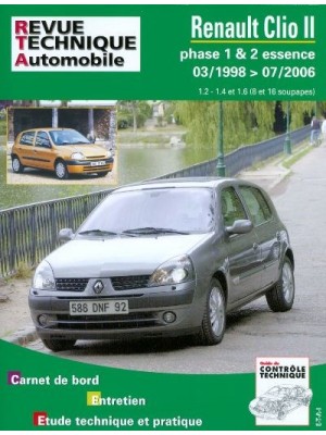 RTA116 RENAULT CLIO II PHASE 1 ET 2 ESSENCE DE 03/1998 A 07/2006