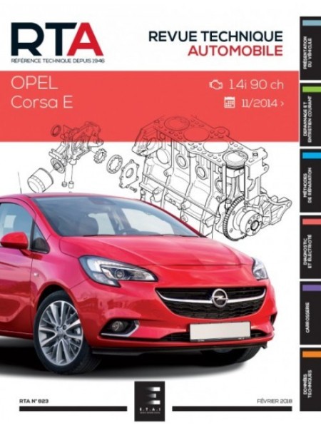 RTA823 OPEL CORSA V :  1.4i (89 ch) (DEPUIS 2014)