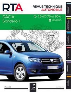 RTA800 DACIA SANDERO II :1.5 DCI(75 et 90ch)depuis 10/2012