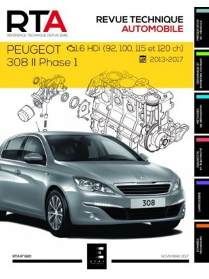 RTA820 PEUGEOT 308 II PH.1 1.6HDI  (2013 A 2017)