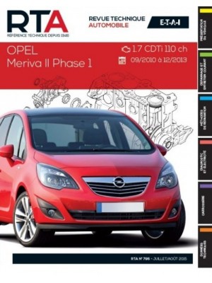 RTAB795 OPEL MERIVA II 1.7CDTi 110ch DE 09/2010 A 12/2013