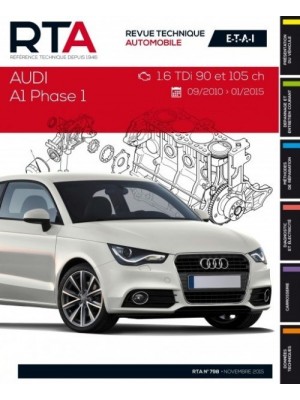 RTAB798 AUDI A1 1,6TDI 90 ET 105CH 09/10-01/15