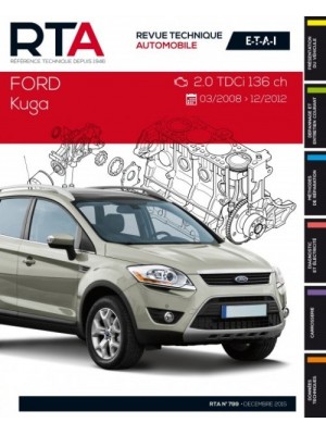 RTAB799 FORD KUGA 2.0TDCi 136ch DE 03/2008 A 12/2012