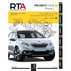 RTA835 PEUGEOT 2008 Ph. 1 1.2VTi 82ch & PURETECH 82/110/130ch 2013-16