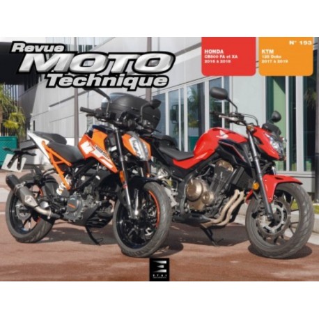 RMT193 HONDA CB500 FA/XA (2016-2018) - KTM 125 DUKE (2017-2019)