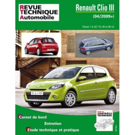 RTAB777 RENAULT CLIO III PHASE 2 1.5 DCI 85 ch